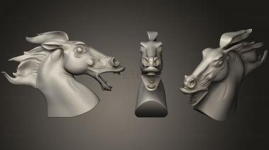 3D модель Торс статуи лошади (STL)